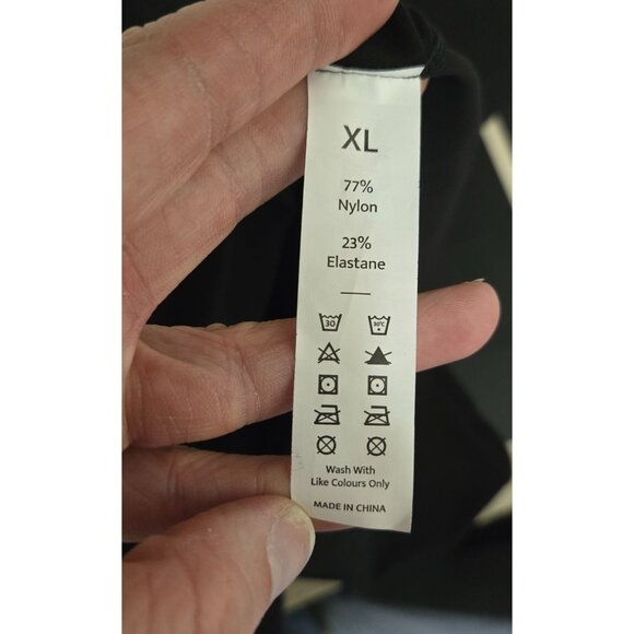 Athleisure Athletic  Black Spaghetti Strap Mini Dress Shorts Shelf Bra XL - Picture 7 of 8